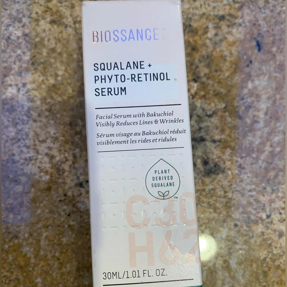 Biossance Squaline and Phyto Retinol Serum NIB 30mL/1.01 Fl oz